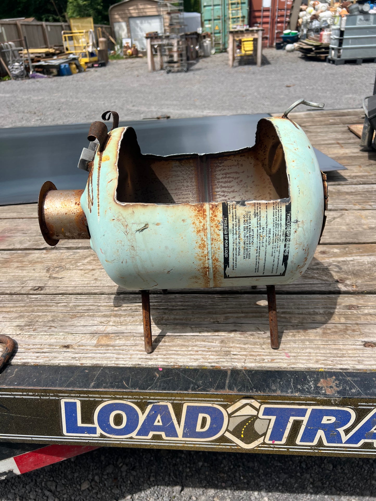 Handmade pig planter light mint