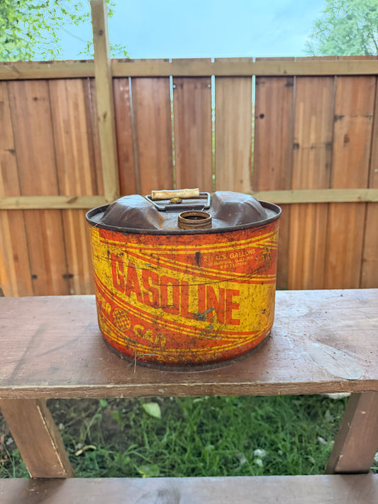 Hand cut gas can Jack-o-lantern C7
