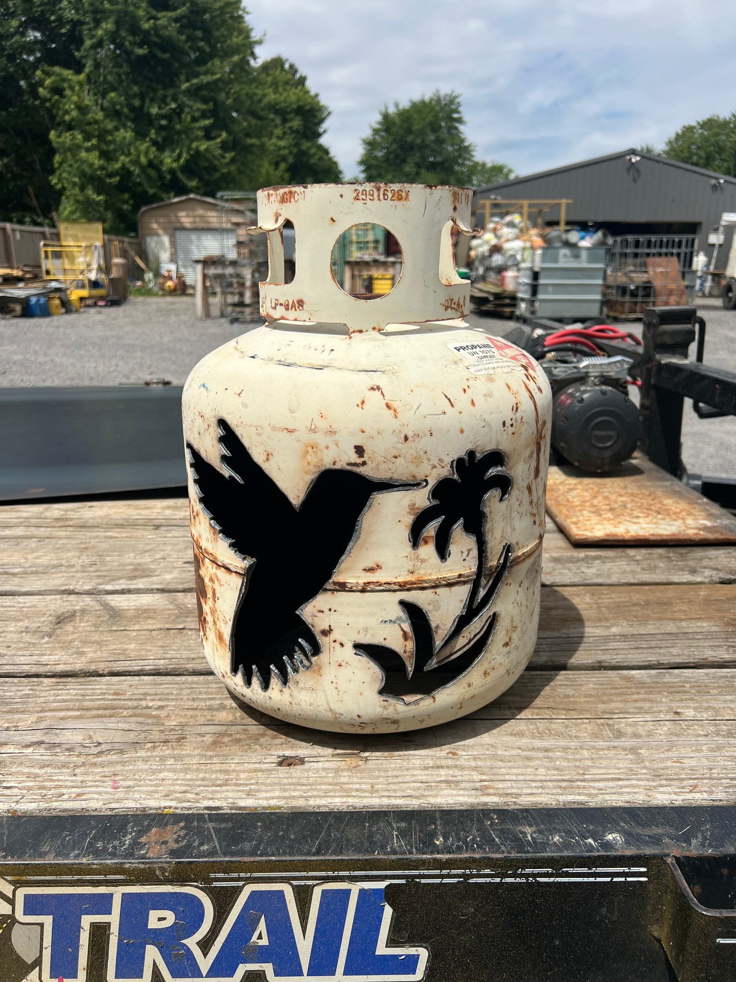 Handmade hummingbird luminary (A4)