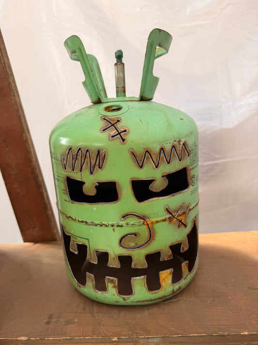 Hand cut Jack-o-lantern Frankenstein D1