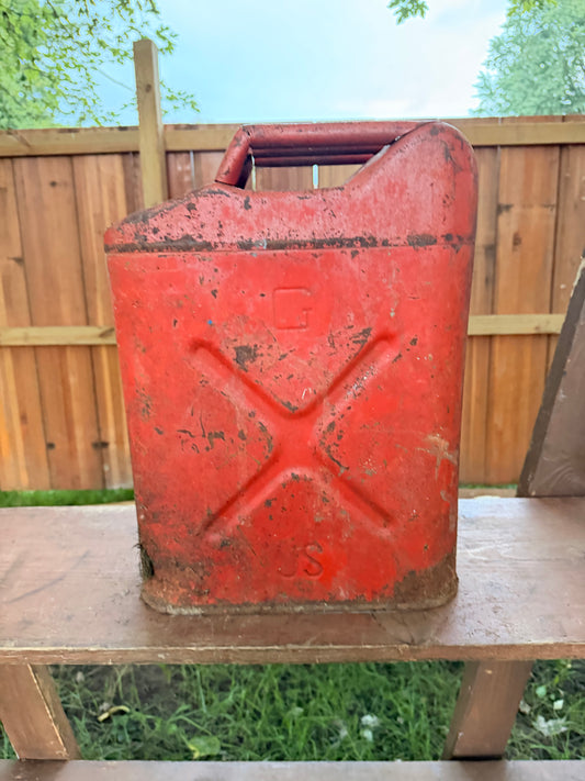 Hand cut gas can Jack-o-lantern Frankenstein C9