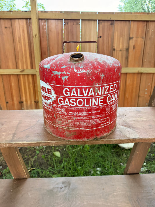 Hand cut gas can Jack-o-lantern C5