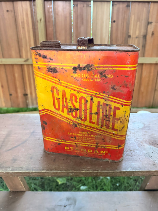 Hand cut gas can Jack-o-lantern C13