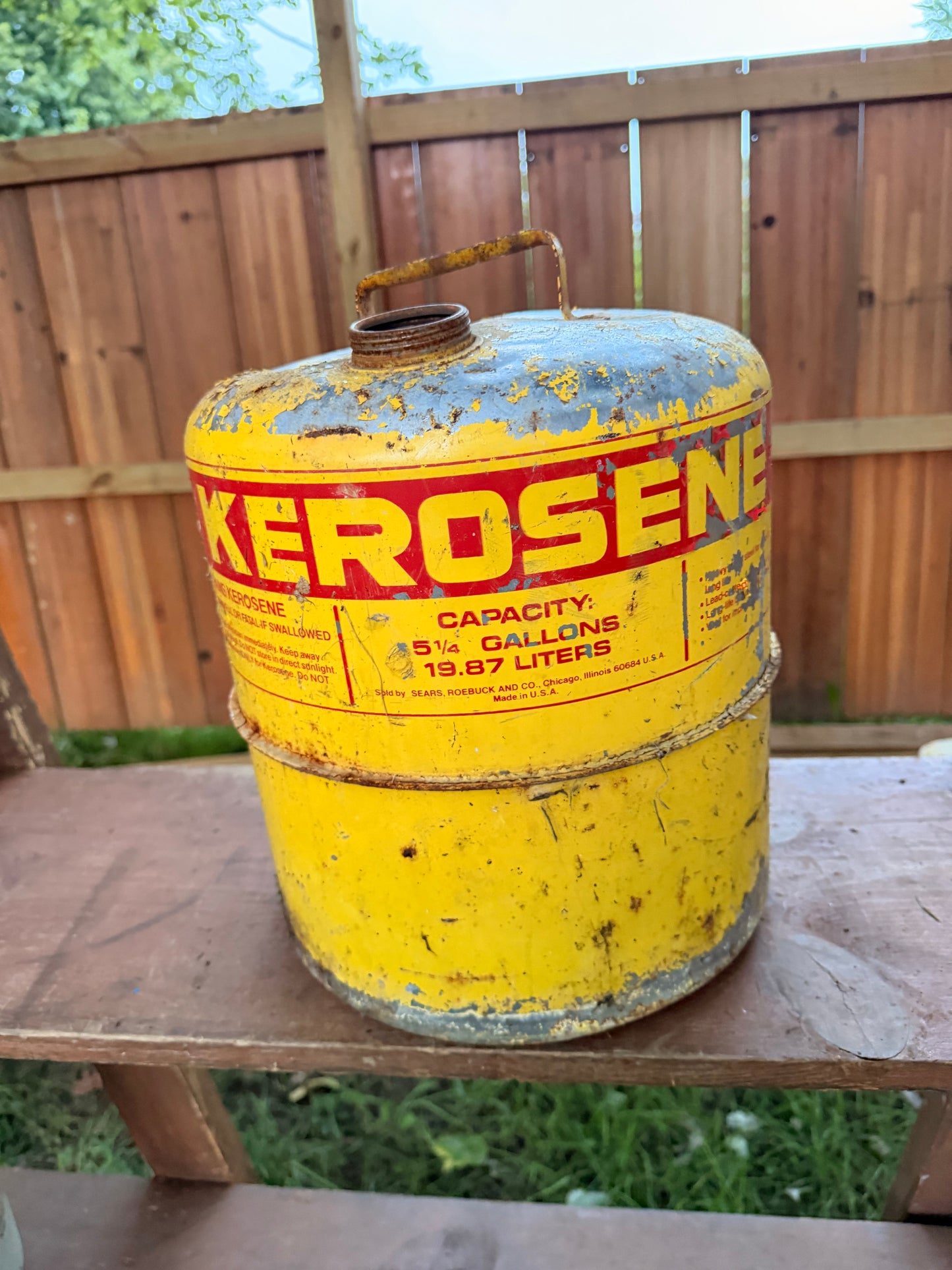 Hand cut gas can Jack-o-lantern C22