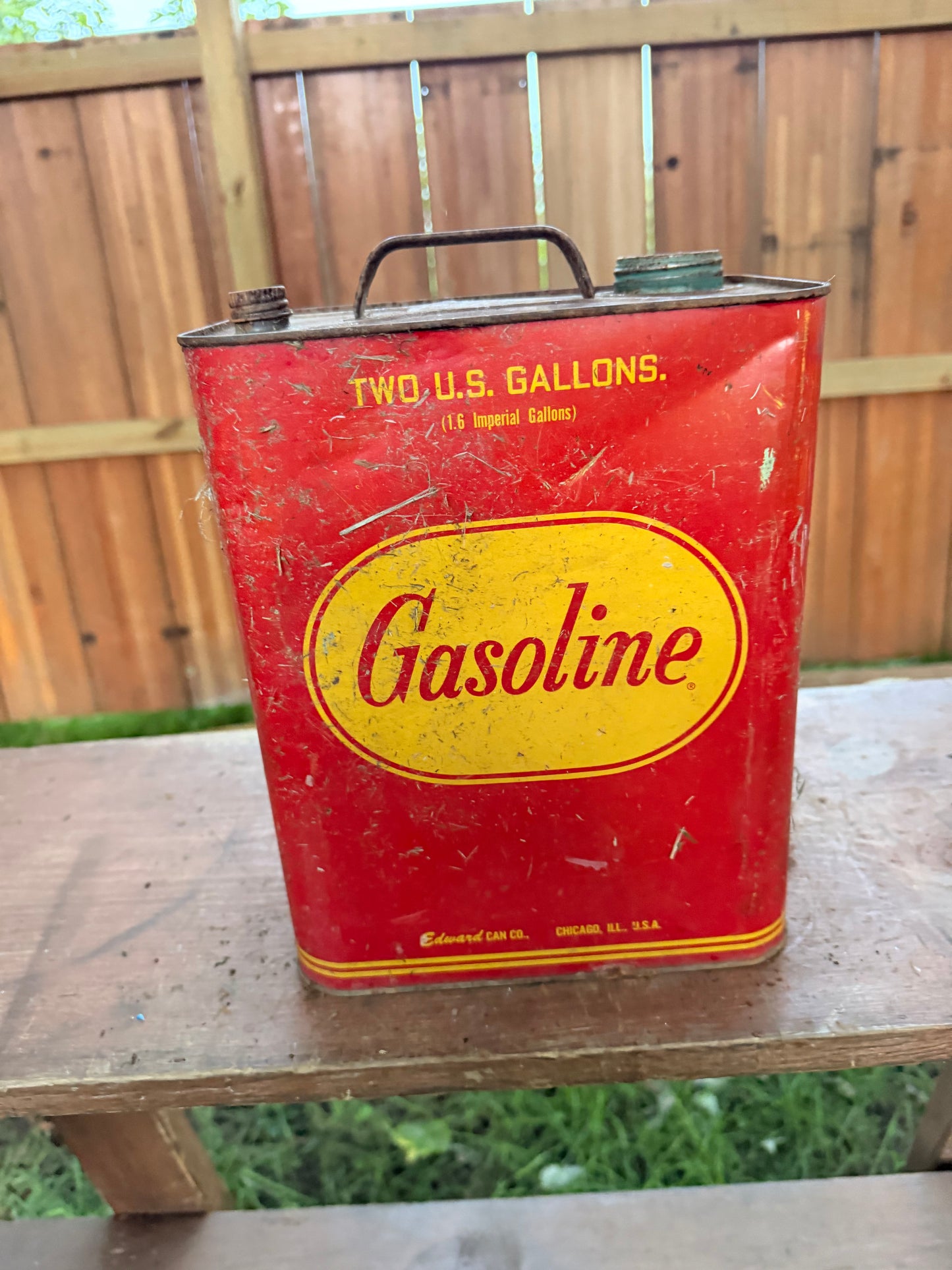 Hand cut gas can Jack-o-lantern C25