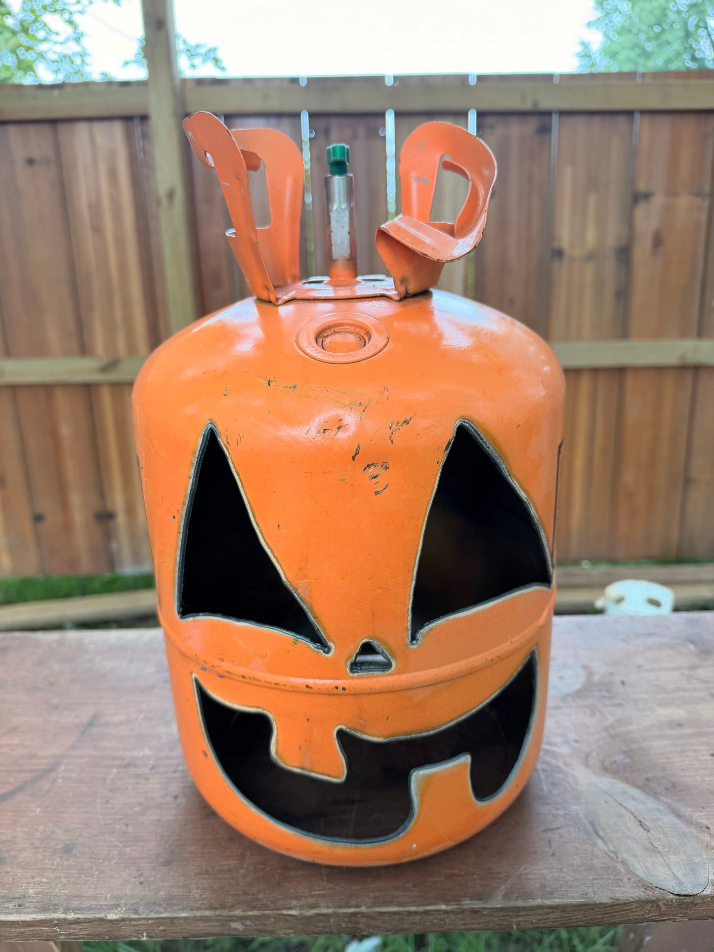 Hand cut Jack-o-lantern B6