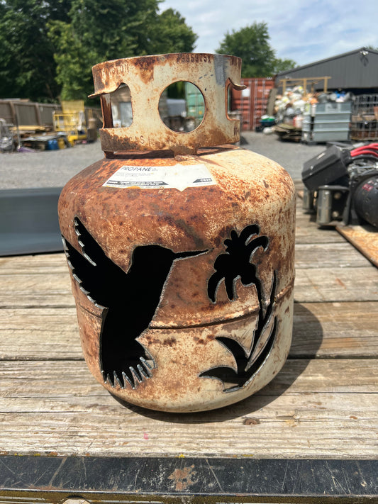 Handmade hummingbird luminary (A3)