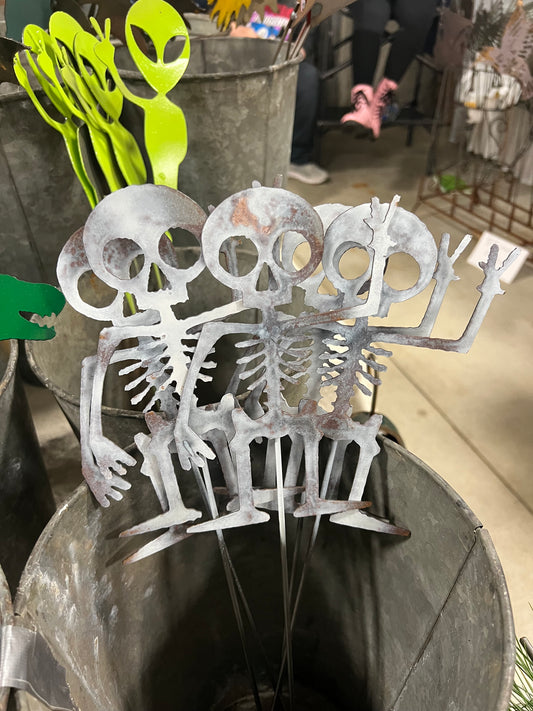 Mini skeleton yard stake