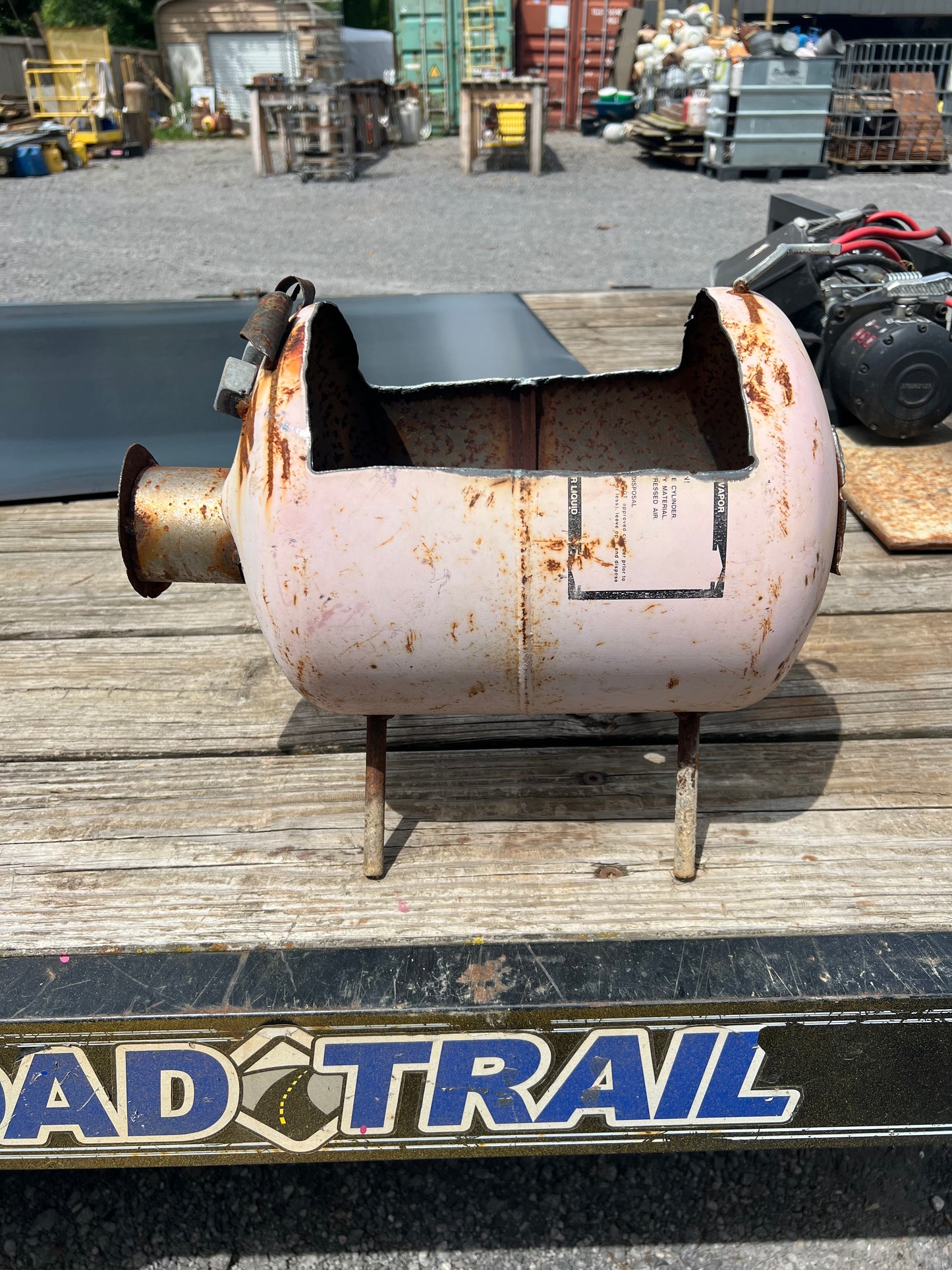 Handmade pig planter light pink