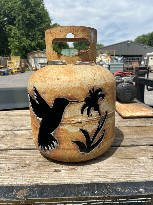 Handmade hummingbird luminary (A2)