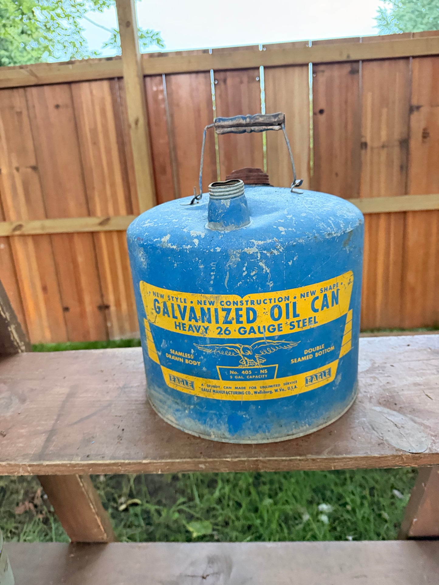 Hand cut gas can Jack-o-lantern C21