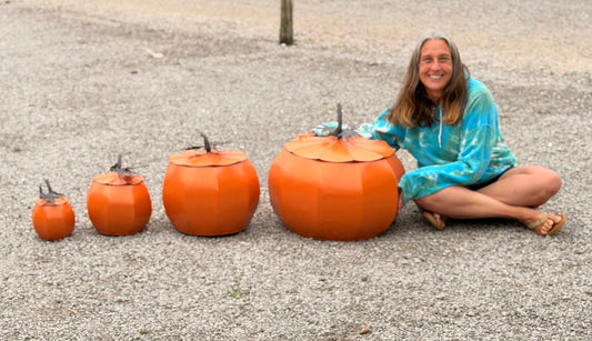 Giant pumpkin set of 4 nesting
